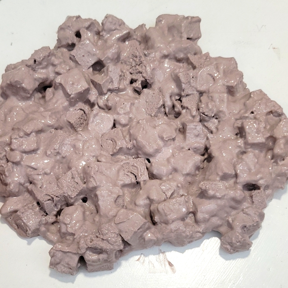 Purple foam cube slime